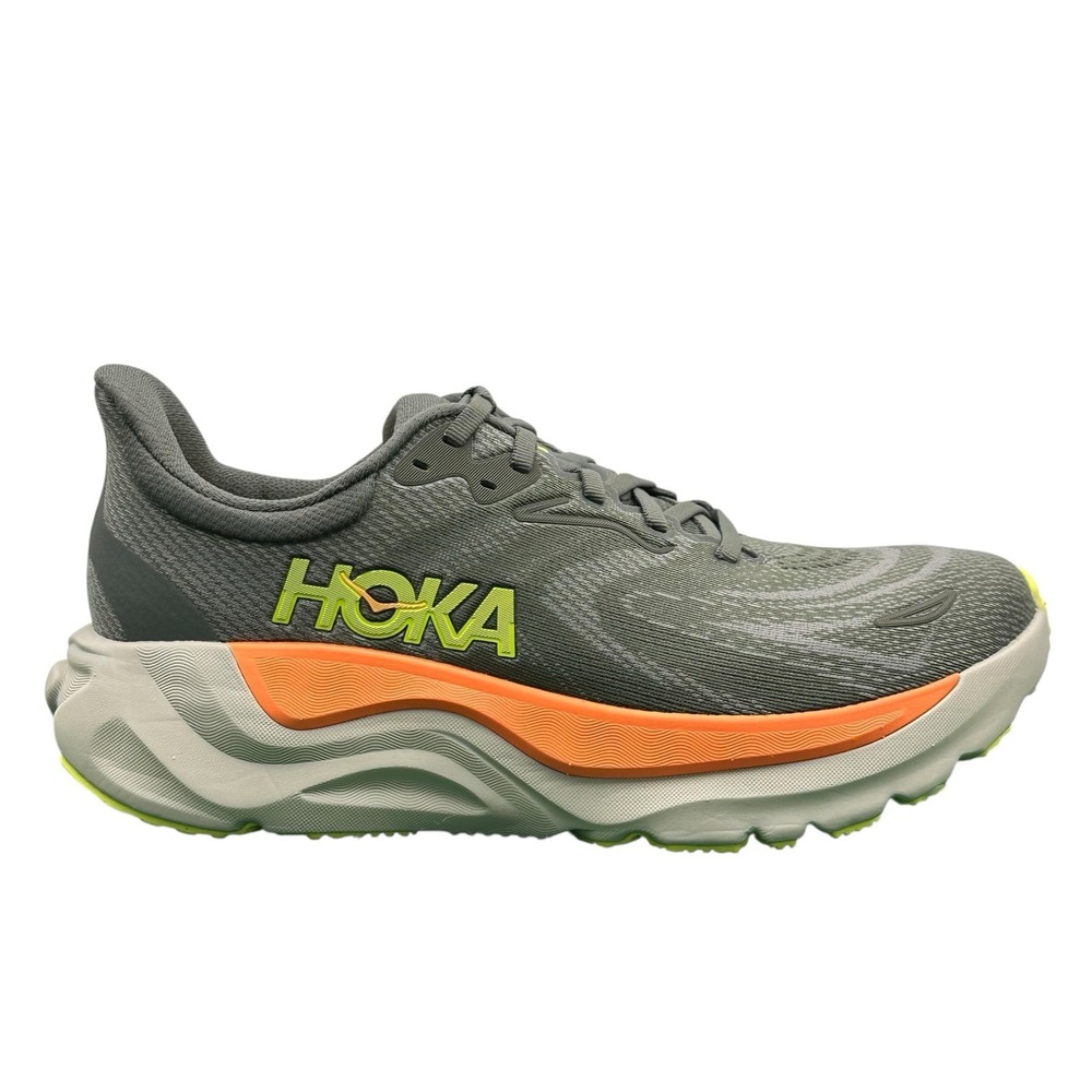 Men's 9 D - Hoka One One Arahi 8 Asphalt Gravel Gray Athletic Shoes 1168690 AHLT